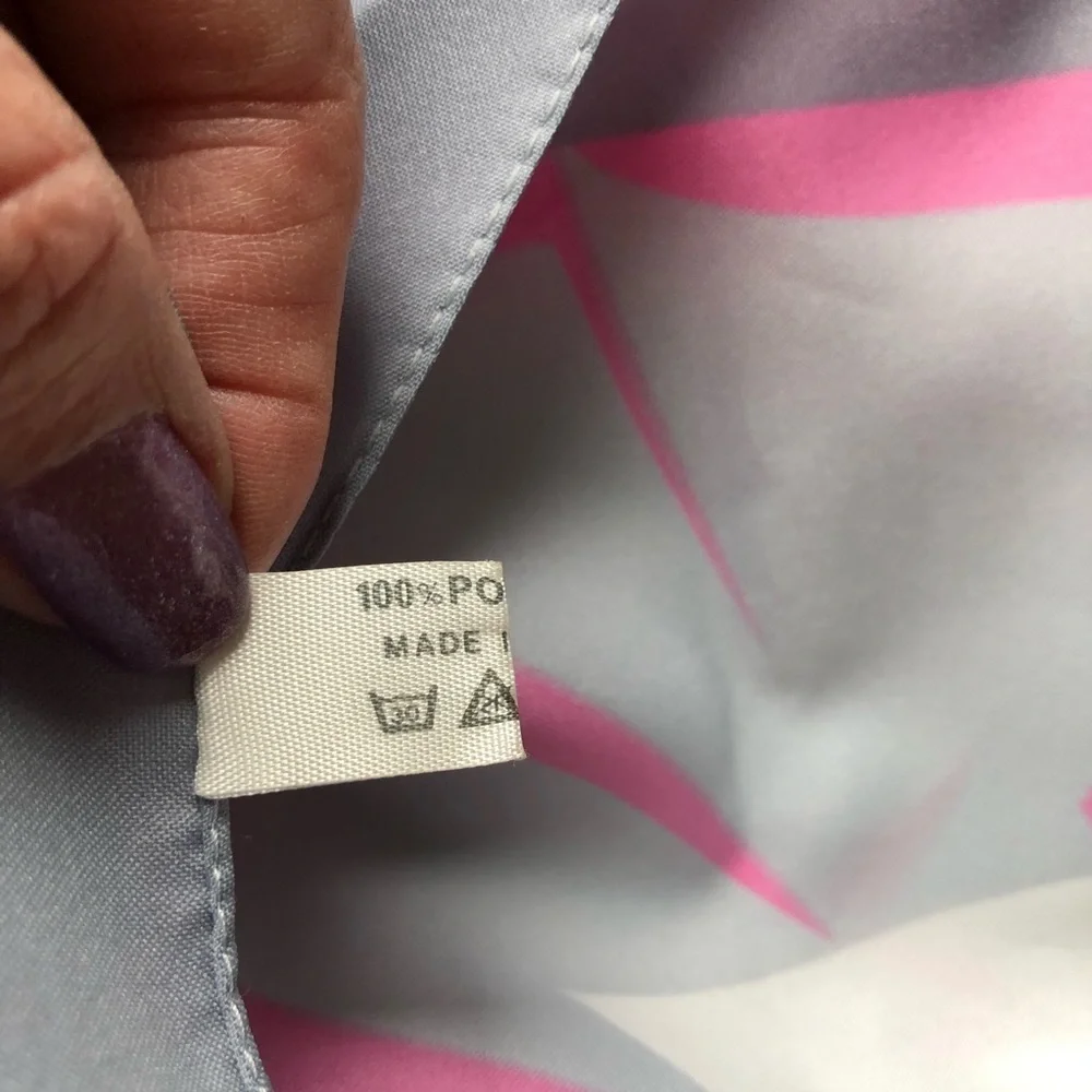 Marco Corsari Floral Scarf Grey Pink White